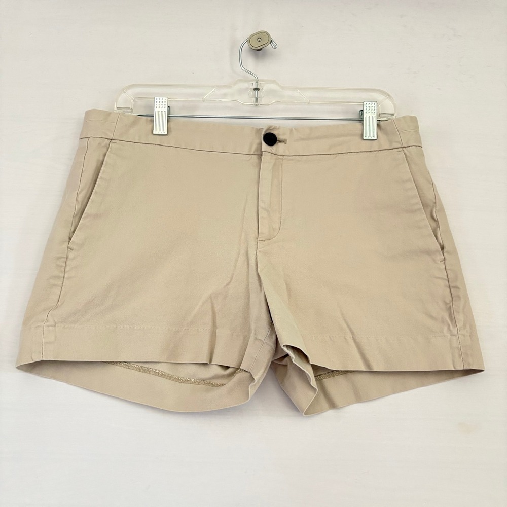 Banana Republic Hampton Fit Khaki Chino Shorts Beige Size 10